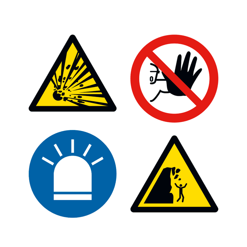Safety Measure Control Sign Sign Sizes — SafetySigns.ie