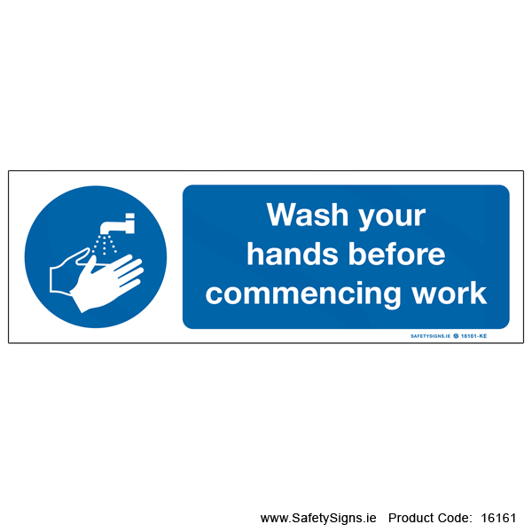 Wash Your Hands - 16161 — SafetySigns.ie