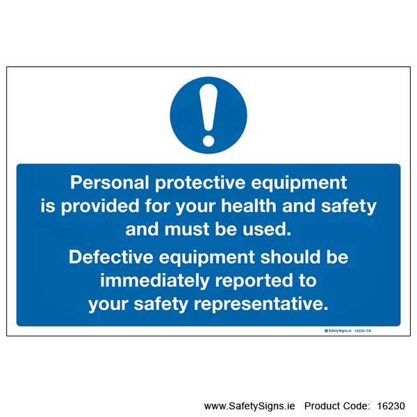 Defective Equipment - 16230 — SafetySigns.ie