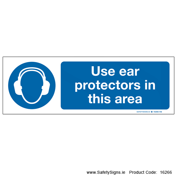Use Ear Protectors - 16266 — SafetySigns.ie
