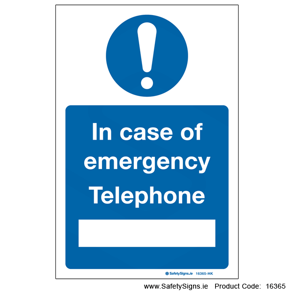 In case of Emergency - 16365