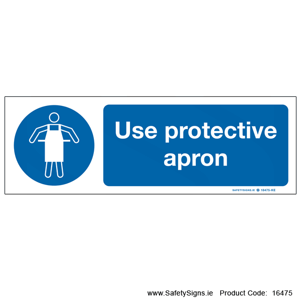 Use Protective Apron - 16475 — SafetySigns.ie