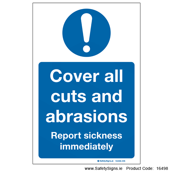 Cover Cuts and Abrasions - 16498 — SafetySigns.ie
