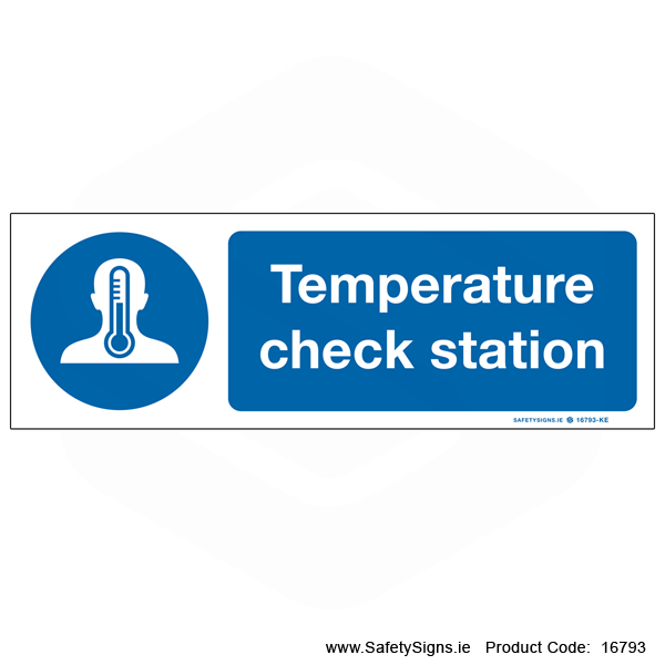 Temperature Check Station - 16793 — SafetySigns.ie