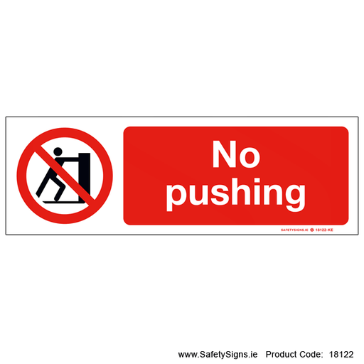 no pushing symbol