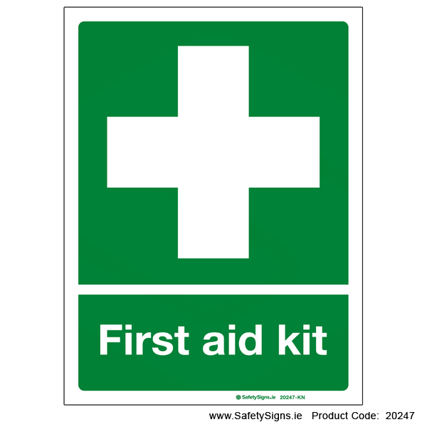 First Aid Kit - 20247 — SafetySigns.ie