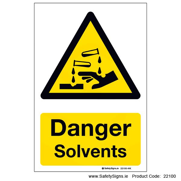 Solvents - 22100 — SafetySigns.ie