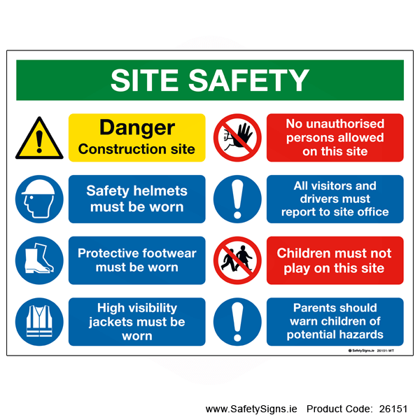 Site Safety Notice - 26151 — SafetySigns.ie