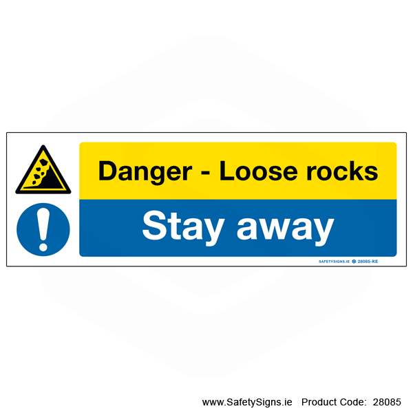Loose Rocks - 28085 — SafetySigns.ie