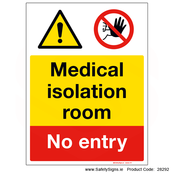 Printable Contact Isolation Sign