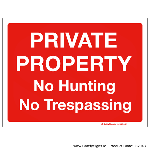 Buy Private Land No Public Right Of Way Cctv In Operation Safety Sign - 3mm Aluminium Sign 300mm X 200mm - Foto 3