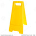 Plastic floor stand sign blank