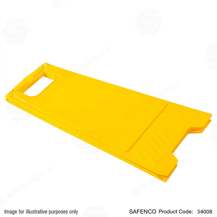 Plastic floor stand sign blank flat