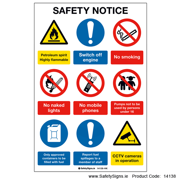 Petroleum Spirit Flammable - 14138 — SafetySigns.ie