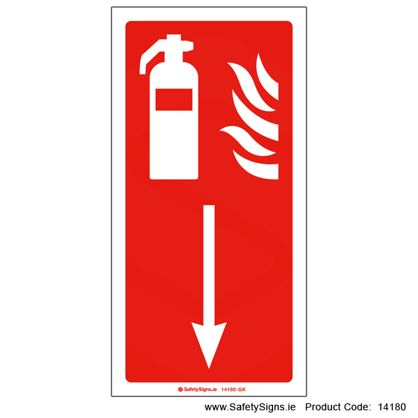 Fire Extinguisher Location - 14180 — SafetySigns.ie