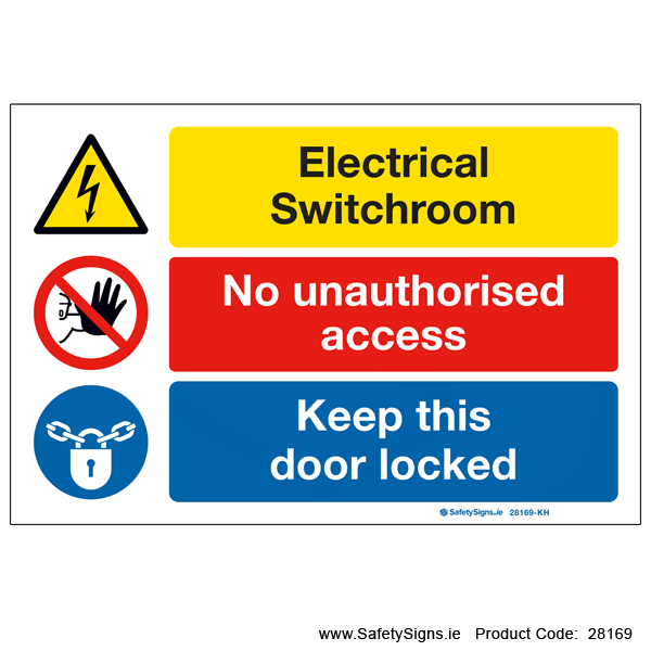 Electrical Switchroom - 28169 — Safetysigns.ie