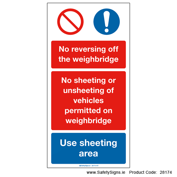 Weighbridge Instructions - 28174 — SafetySigns.ie