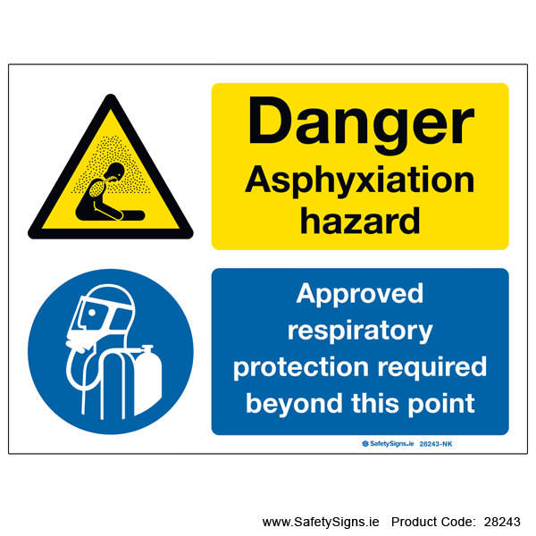 Asphyxiation Hazard - 28243 — SafetySigns.ie