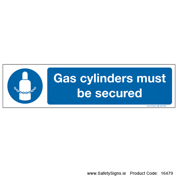 Gas Cylinders must be Secured - 16479