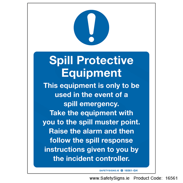 Spill Protective Equipment - 16561