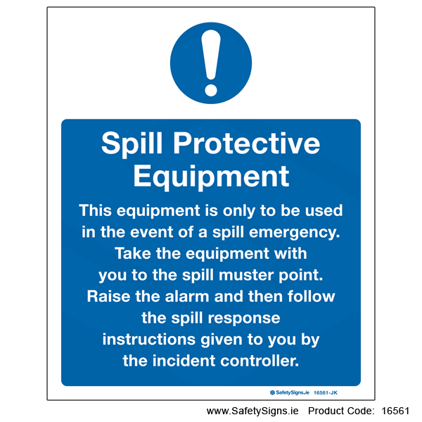 Spill Protective Equipment - 16561