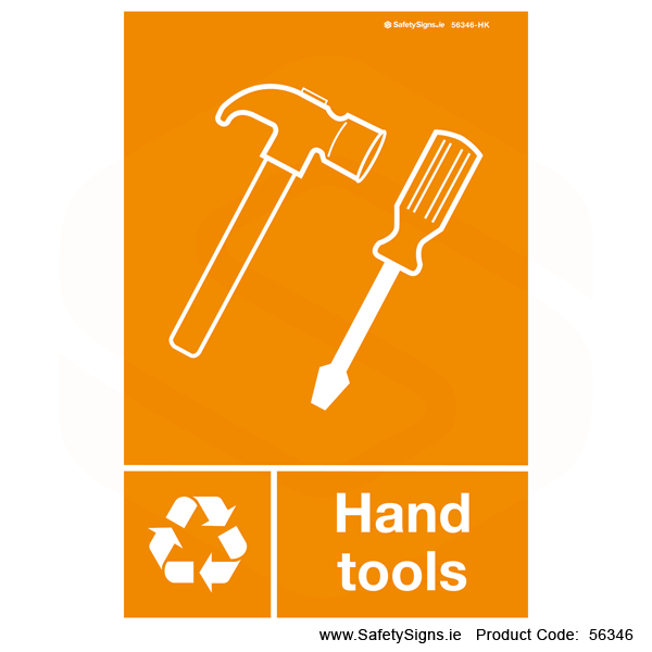 Required Tools Sign Hand Tools - 56346 — SafetySigns.ie