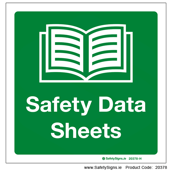 Safety Data Sheets (SDS) - 20378 — SafetySigns.ie