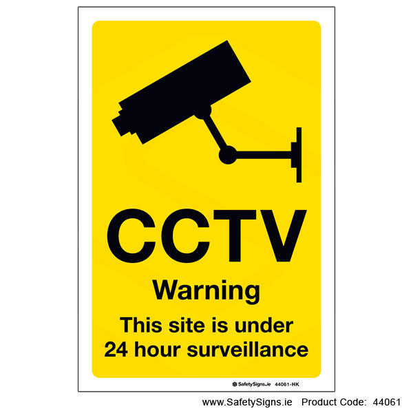 Site under 24 hour Surveillance - 44061 — SafetySigns.ie