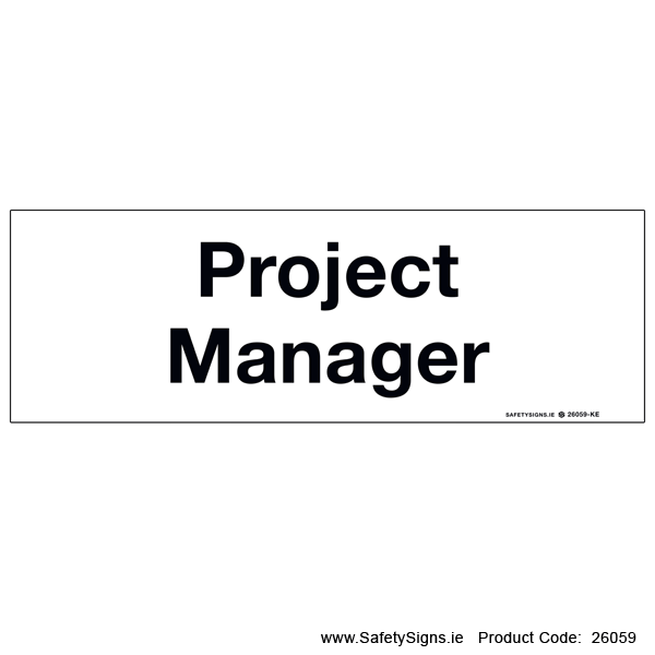 Project Manager - 26059 — SafetySigns.ie