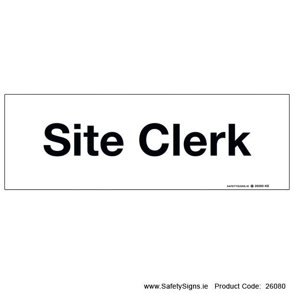 Site Clerk - 26080