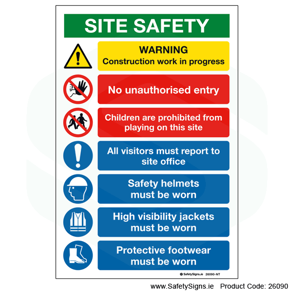 Site Safety Notice - 26090 — SafetySigns.ie