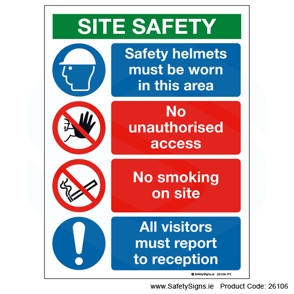 Small Site Safety Notice - 26106 — SafetySigns.ie