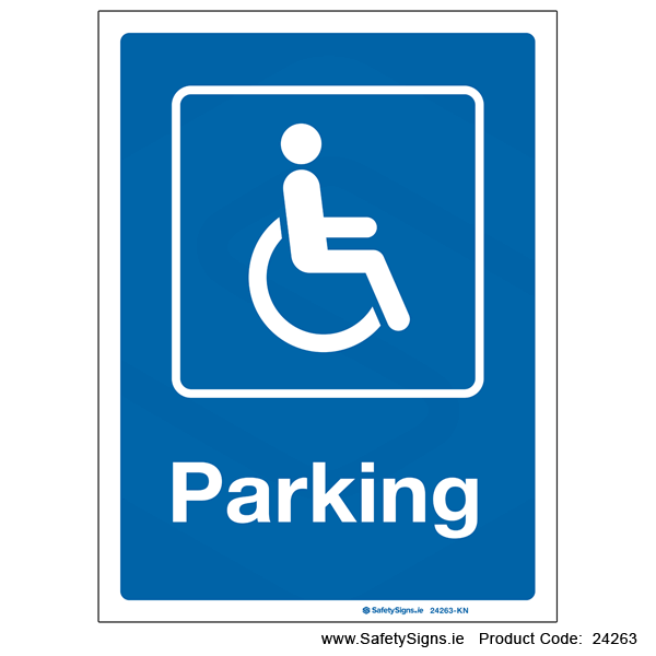 Parking - Disabled - 24263 — SafetySigns.ie