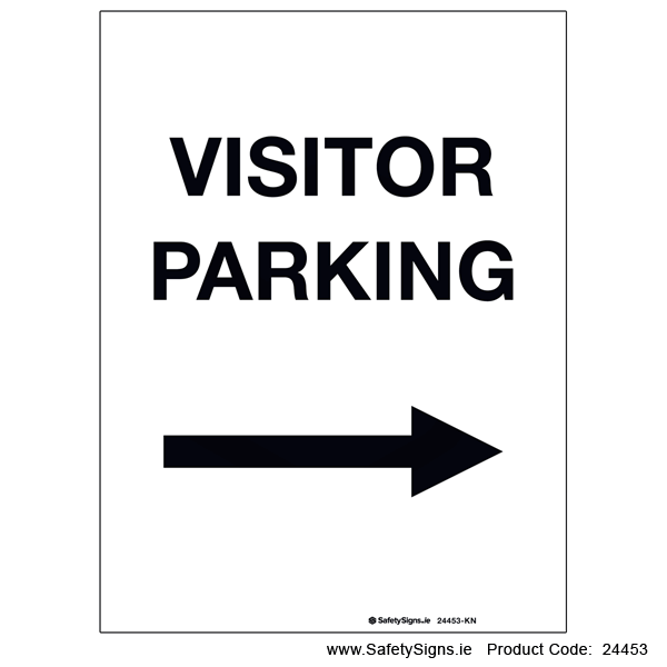 Visitor Parking - Arrow Right - 24453