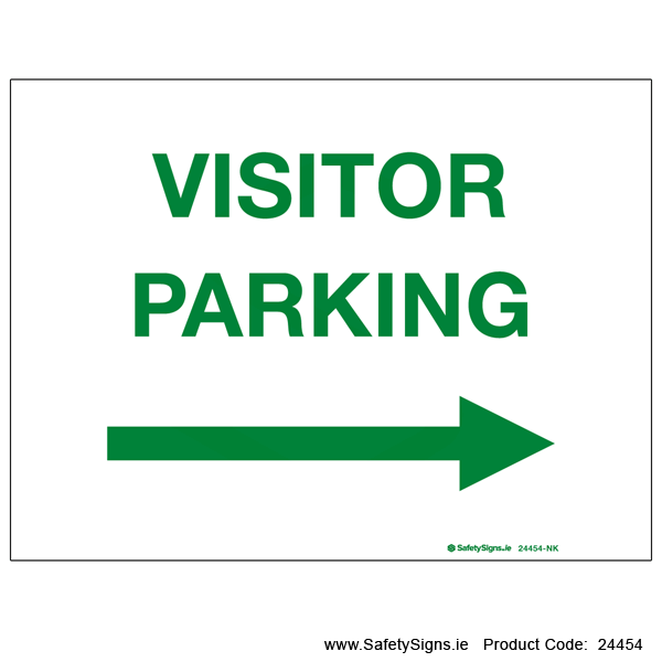 Visitor Parking - Arrow Right - 24454