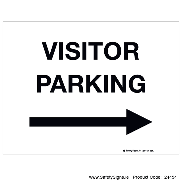 Visitor Parking - Arrow Right - 24454