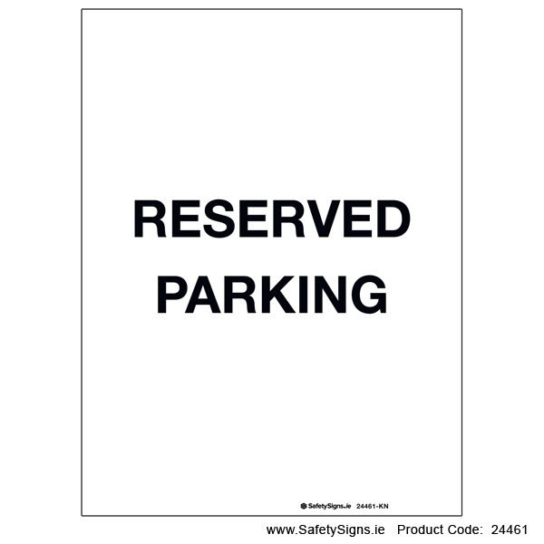 Reserved Parking - 24461