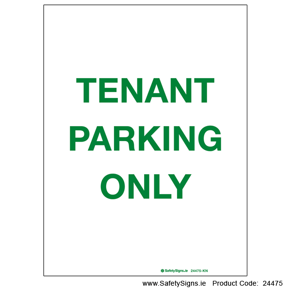 Tenant Parking Only - 24475