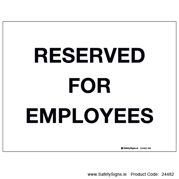 Reserved for Employees - 24482