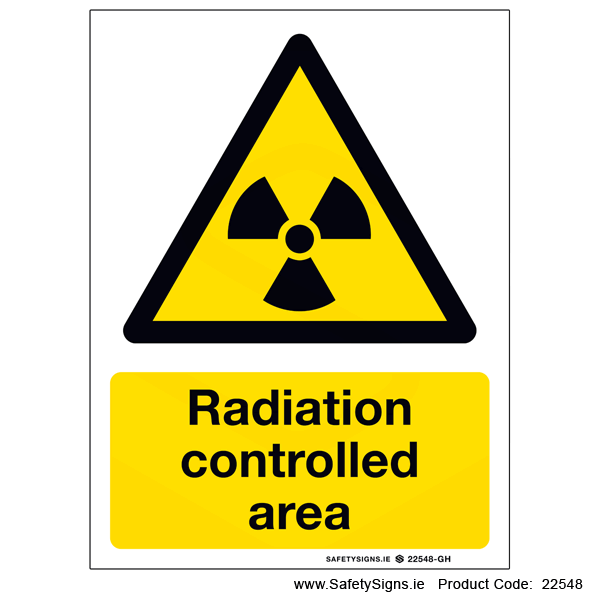 Radiation Controlled Area - 22548