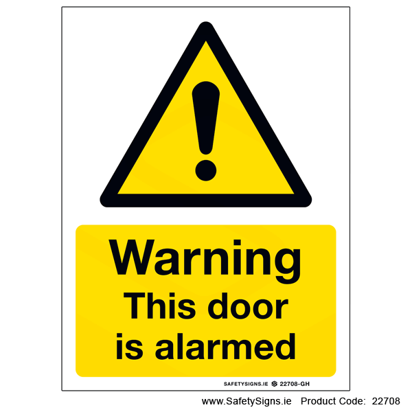 This Door is Alarmed - 22708