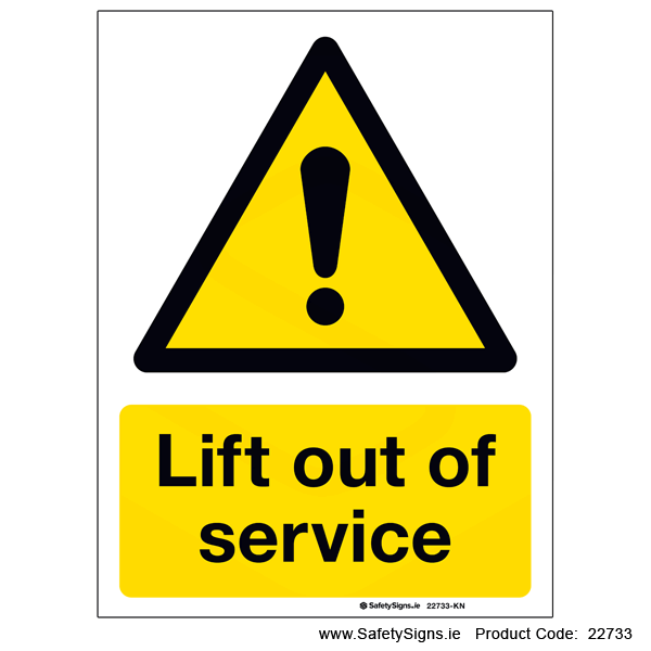 Lift out of Service - 22733